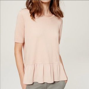 NWOT Anne Taylor Loft Cream Top Size S